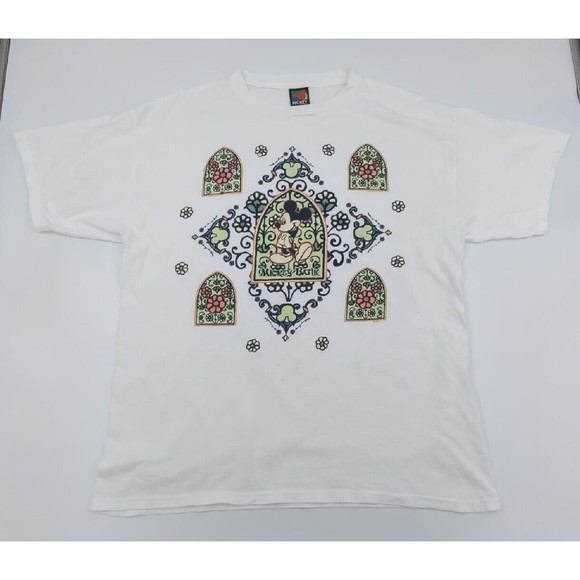 Vintage Mickey Mouse Unlimited Batik Disney T-Shirt Size Medium Large‎ 1990s 90s - Picture 1 of 11